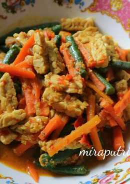 Tumis Tempe Kacang Wortel