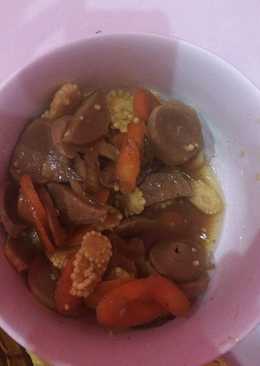 PUTREN BAKSO SAUS TIRAM (mudah dan enak)