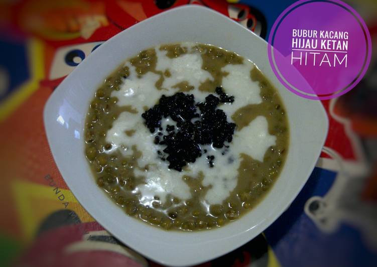 Gambar Bubur Kacang Hijau Ketan Hitam Gambar Putih