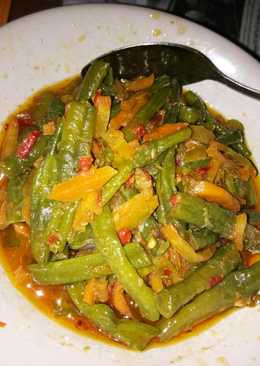 Tumis kacang panjang mix wortel