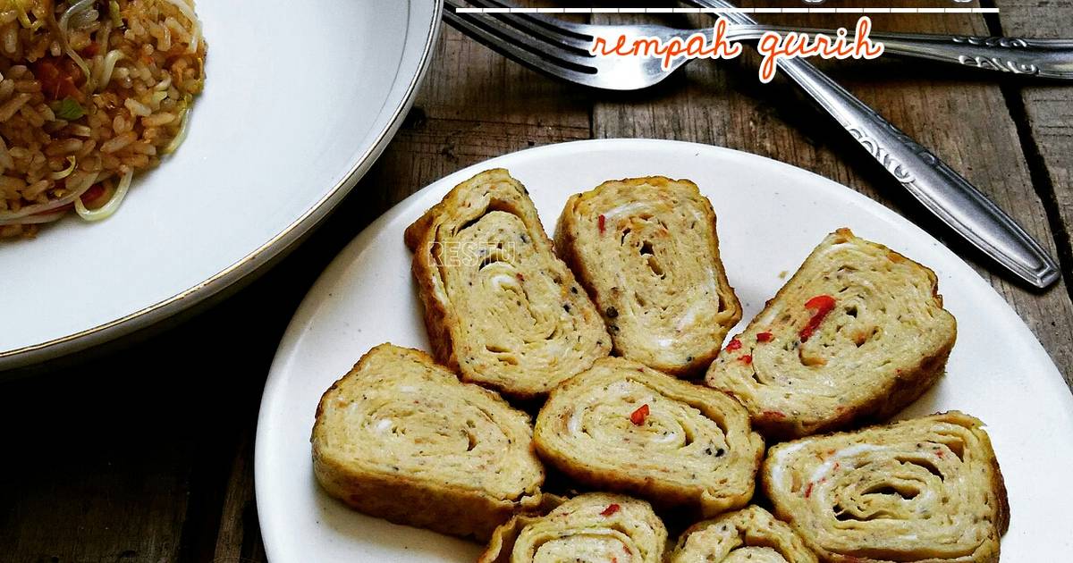 Resep TELUR DADAR GULUNG BEREMPAH