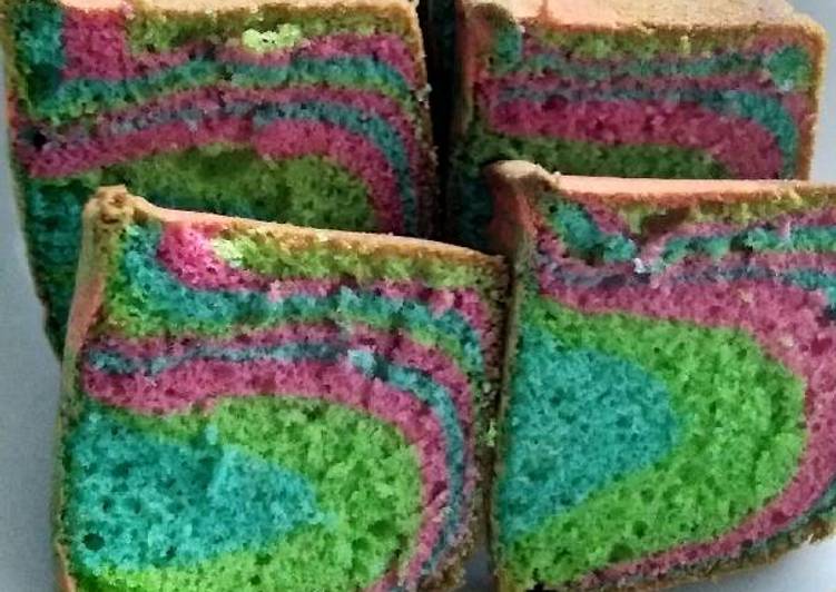 resep masakan Rainbow cake