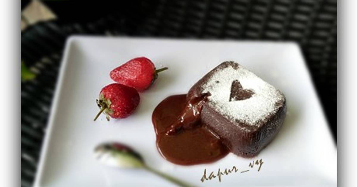 Resep CHOCO LAVA for Mood booster (tanpa mixer & oven)