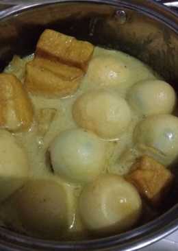 Telur Tahu Kentang Masak Santan