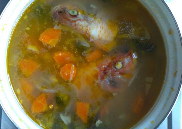 cara membuat Sup Merah Ikan Nila