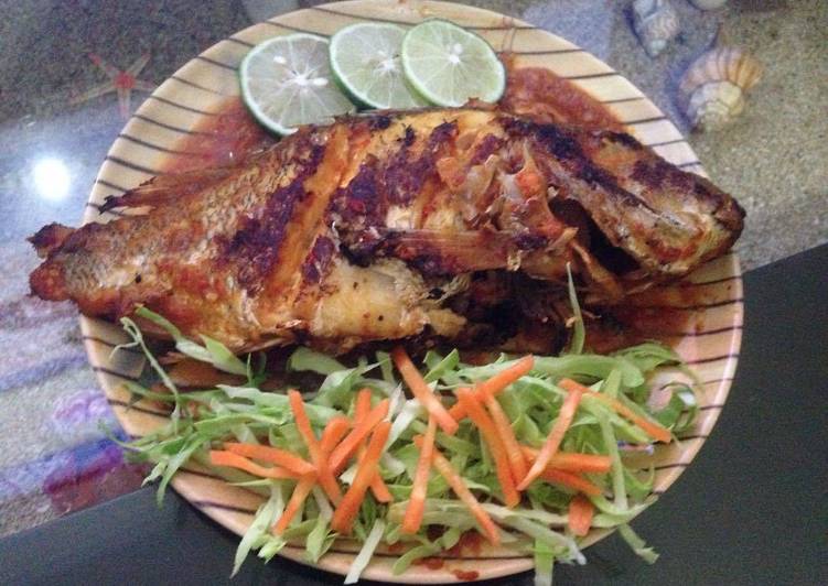 resep lengkap untuk Kakap Bakar Bulbul