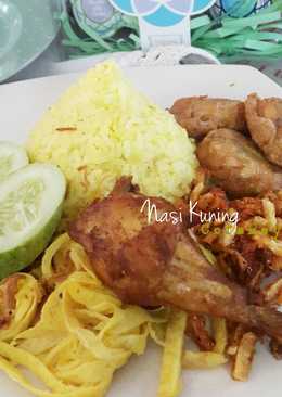 Nasi kuning rice cooker simple