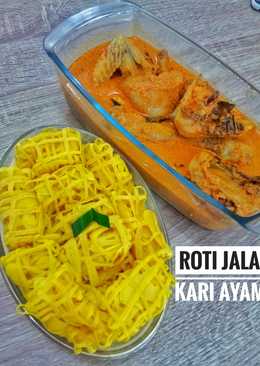 Roti jala kari ayam