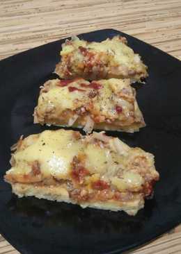 Cloud bread pizza ketofy