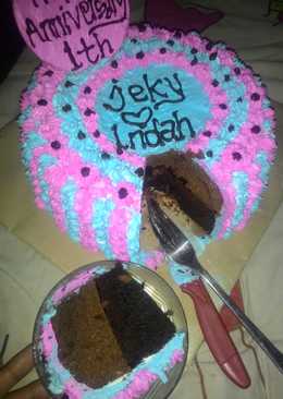 Brownies (coklat vs kopi) Tart anniversary