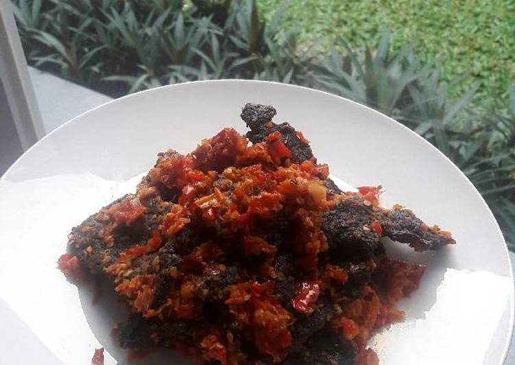 cara membuat Dendeng balado amarah