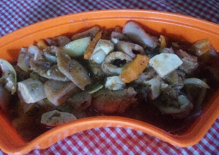 Cumi cumi saus lada Hitam