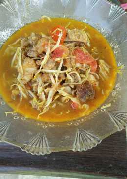 Tongseng daging with toge