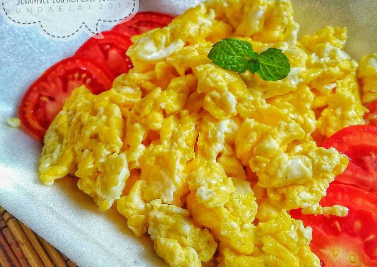 cara membuat Scramble Egg ala Chef Juna