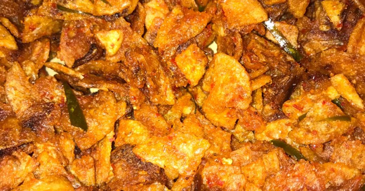 Resep Kering  kentang pedas  manis  oleh Mpuss ayles catering 