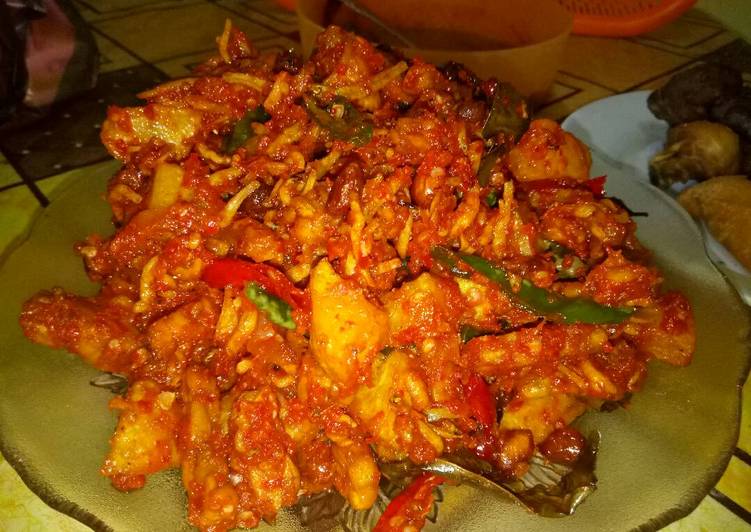 gambar untuk resep Sambal asam manis tempe teri medan