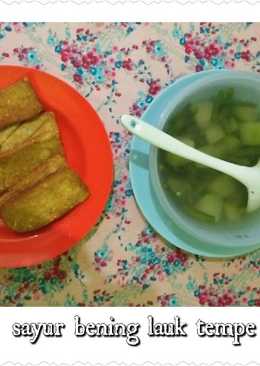 Sayur bening lauk Tempe sarapan #4