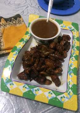 Sate ayam teflon simpel ala fe