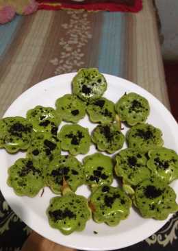 Kue cubit green tea oreo