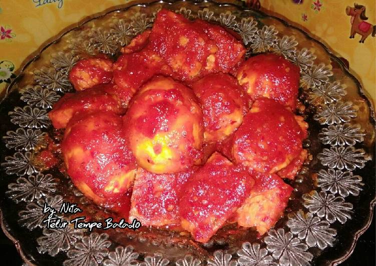 resep Telur Tempe Balado