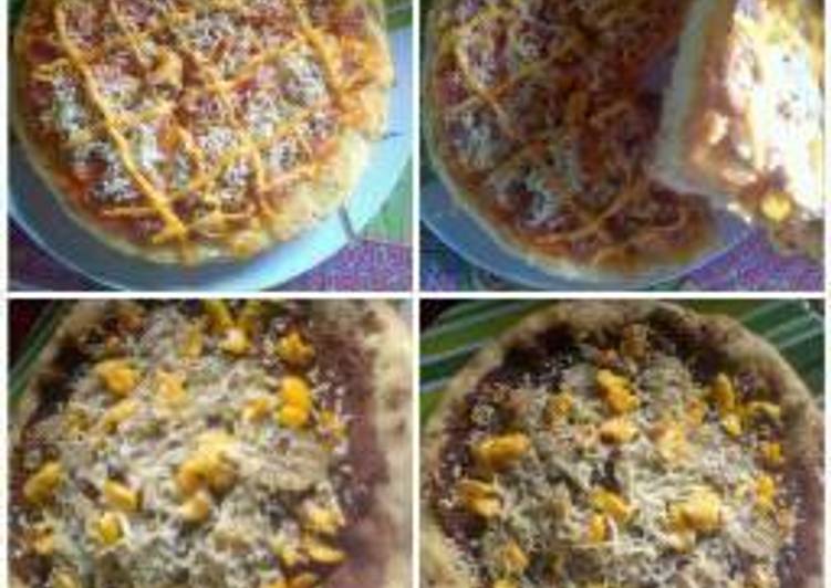 resep lengkap untuk Pizza Pedes n Pizza Manis Teflon Ala Ibu Zema