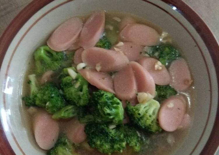 resep lengkap untuk Tumis Brokoli sosis