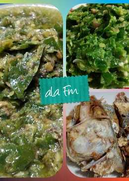 Sambel hijau ikan asin gembung