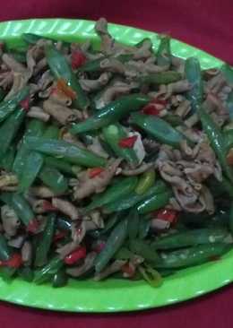 Tumis busus (buncis&usus) pedas