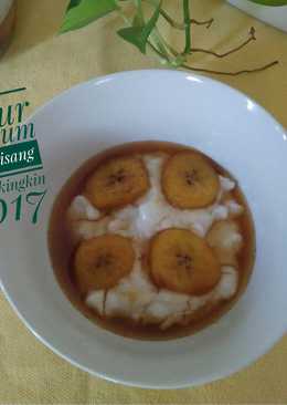 Bubur sumsum kuah pisang #IndonesiaMemasak