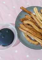 Churros with chocolate sauce