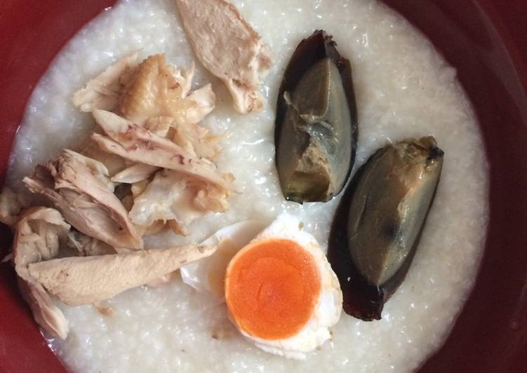 resep makanan Bubur ayam telur pitan