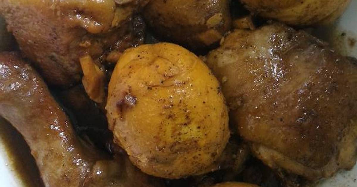 Resep Ayam & Telur Kecap ala Dewiyana Ang