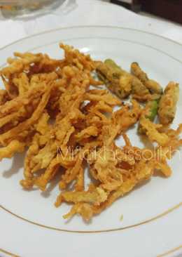 Enoki dan buncis goreng crispy