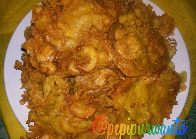 resep lengkap untuk Udang gimbal kriuk