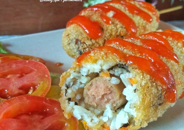 gambar untuk resep Corn Dog Nasi Sosis