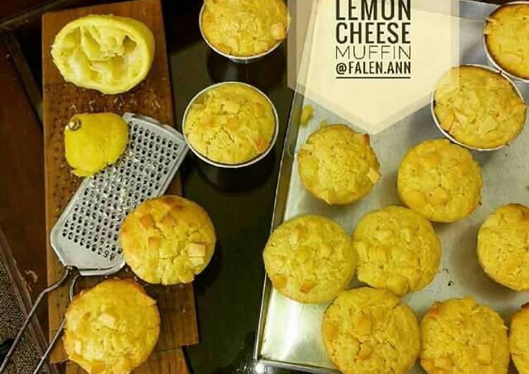 cara membuat Lemon cheese muffin with buttermilk