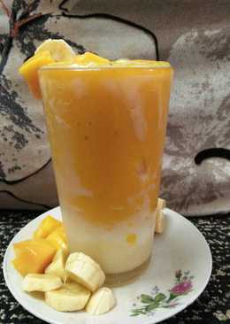 King Mango Thai Tanpa Whipped Cream (Mix Banana)