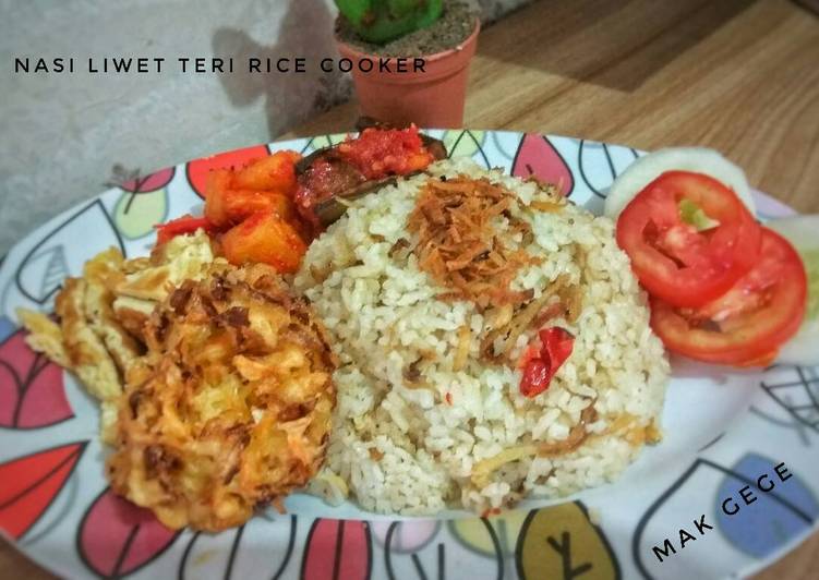 resep makanan Nasi Liwet Teri Rice Cooker