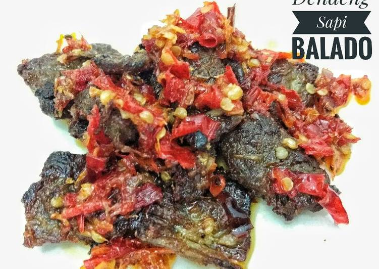 cara membuat Dendeng Sapi Balado