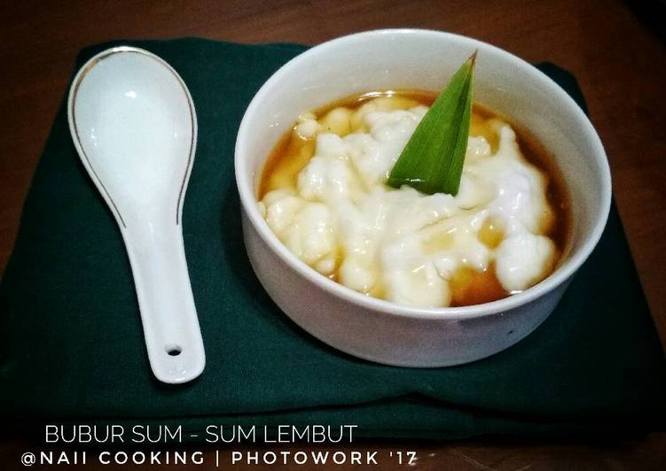 resep makanan Bubur Sum - Sum lembut rumahan