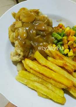 Crispy Calamari with Mushroom Sauce (Steak Cumi Crispy)