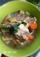 Sup iga sapi (bumbu simple)