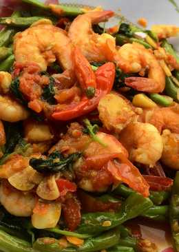 Udang buncis sambel kemangi