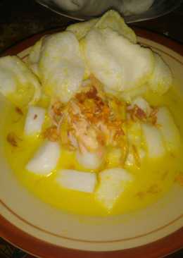 Lontong opor no tumis