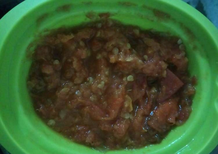 cara membuat Sambal tomat pedas mata melotot