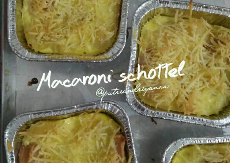 resep lengkap untuk Macaroni scottel