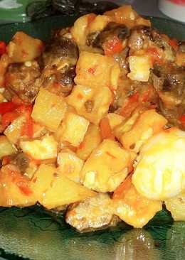 Sambel goreng (hati kentang tahu telur puyuh)