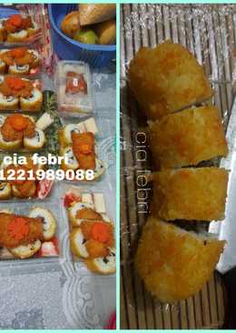 Chicken katsu sushi goreng