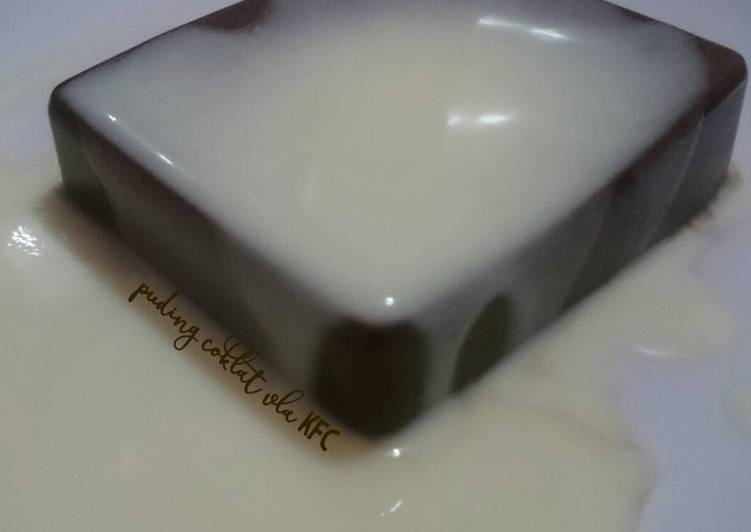 resep lengkap untuk Puding Coklat Vla ala KFC