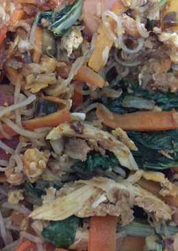 Bihun Goreng Ayam Suir (Menu Diet with olive Oil)